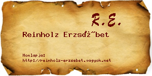 Reinholz Erzsébet névjegykártya